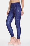 Zelocity Quick Dry Gym Leggings - Twilight Blue — thumbnail 3